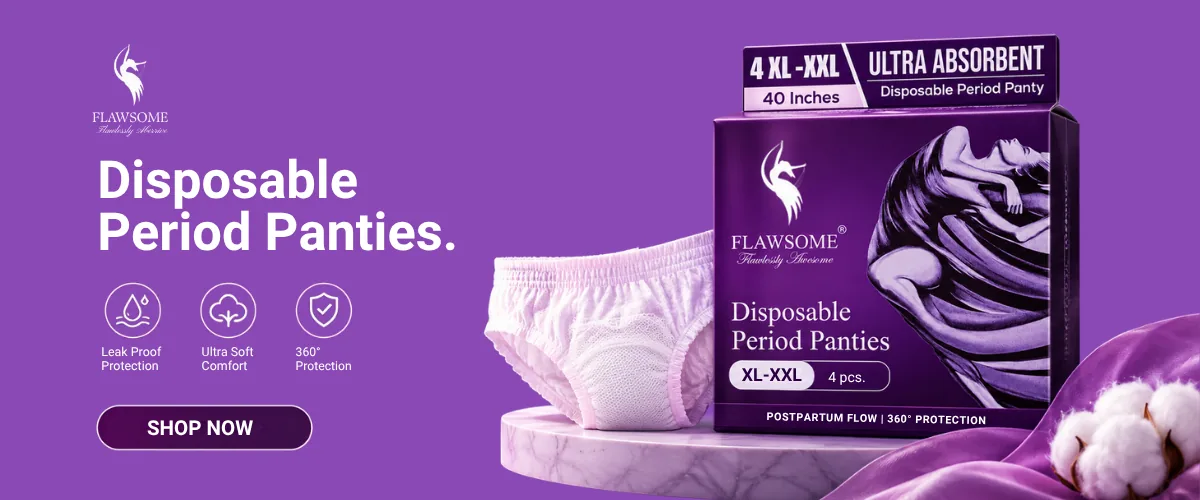 Flawsome disposable period panties